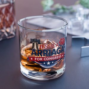 10oz Rocks Glass — 'Jessica Arriaga for Congress' Campaign Whiskey Tumbler